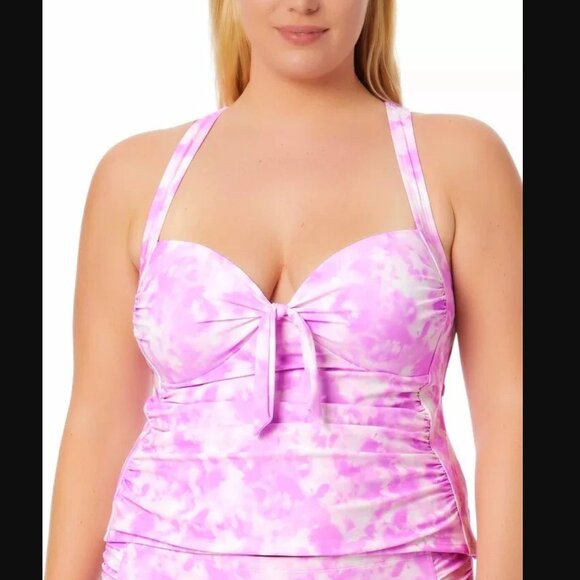 California Waves Other - California Waves SUNKISSED SUNRISE LAVENDER Tie-Dye Tankini Top 3 22/24